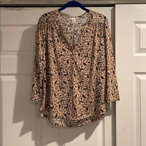 Pink and black H&M blouse
